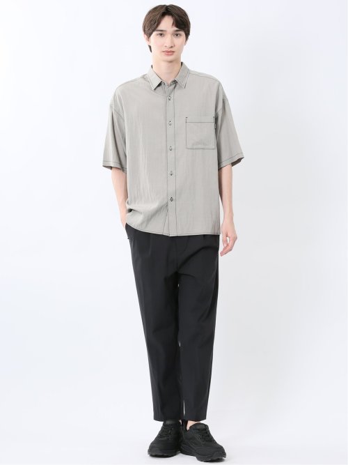 タスランステッチ レギュラーカラー半袖シャツ