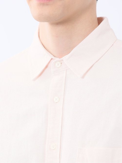 綿パナマ レギュラーカラー7分袖シャツ