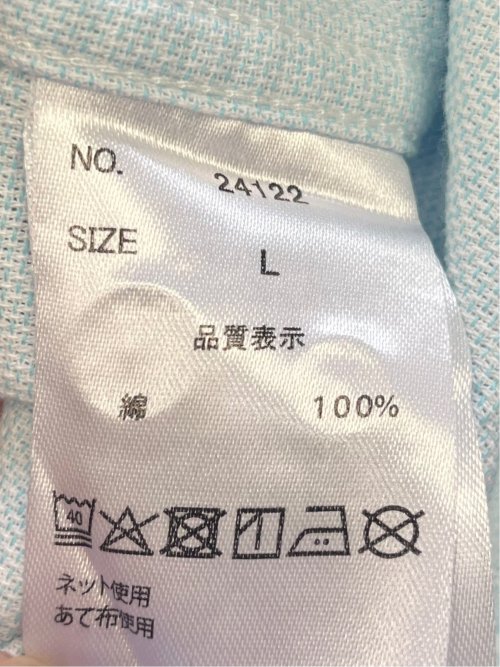 綿パナマ レギュラーカラー7分袖シャツ