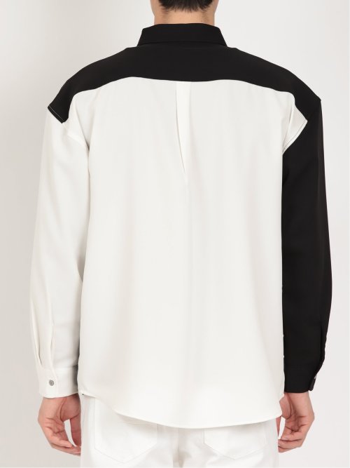 クレイジー切替 レギュラーカラー長袖シャツ