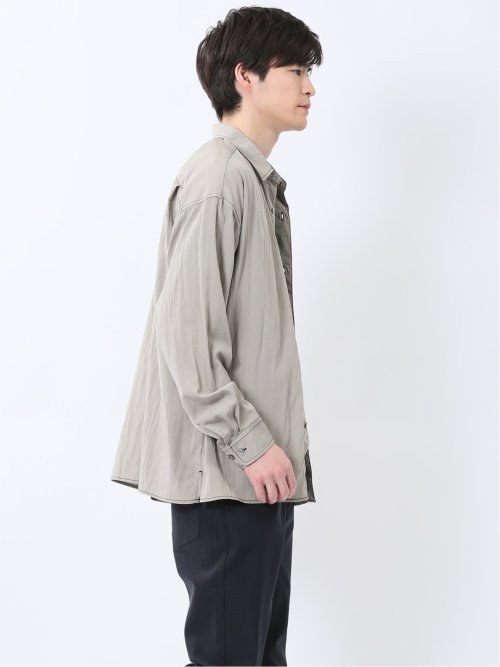 タスランステッチ レギュラーカラー長袖シャツ