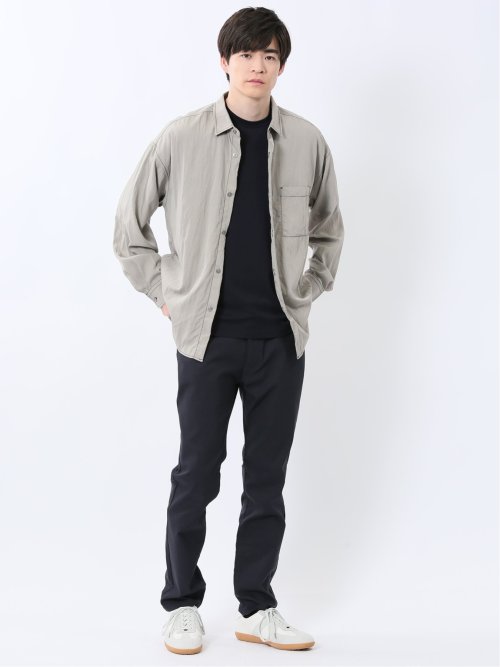 タスランステッチ レギュラーカラー長袖シャツ