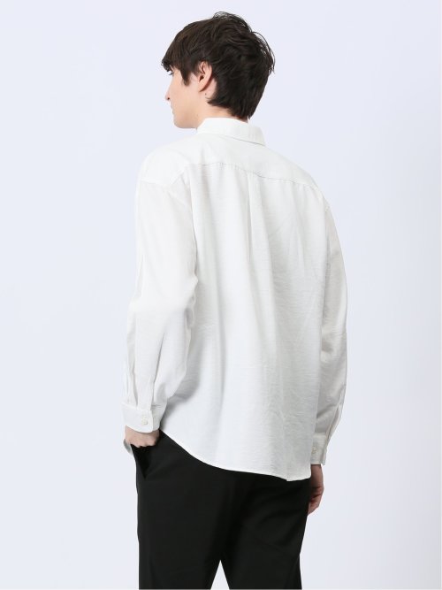 テックリネン レギュラーカラー長袖シャツ