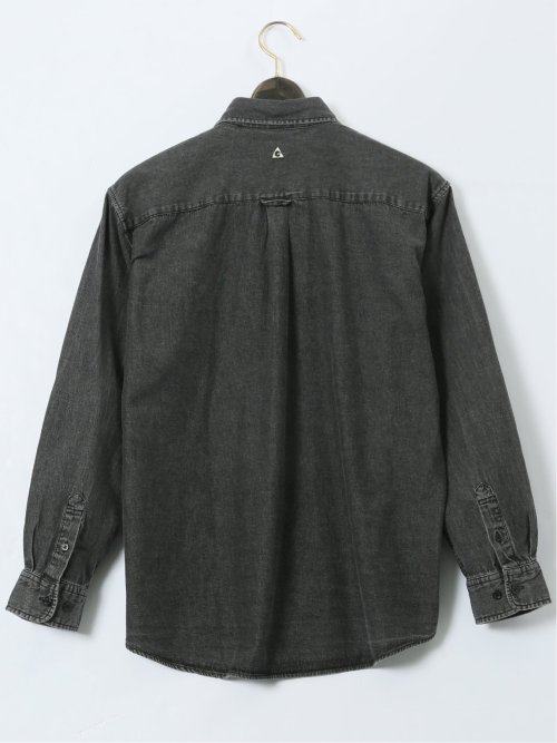【大きいサイズ】ジェリー/GERRY 綿デニム ボタンダウン長袖シャツ