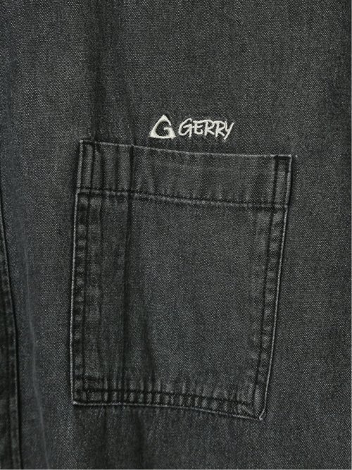 【大きいサイズ】ジェリー/GERRY 綿デニム ボタンダウン長袖シャツ