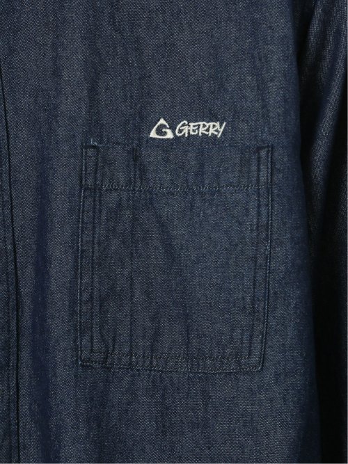 【大きいサイズ】ジェリー/GERRY 綿デニム ボタンダウン長袖シャツ