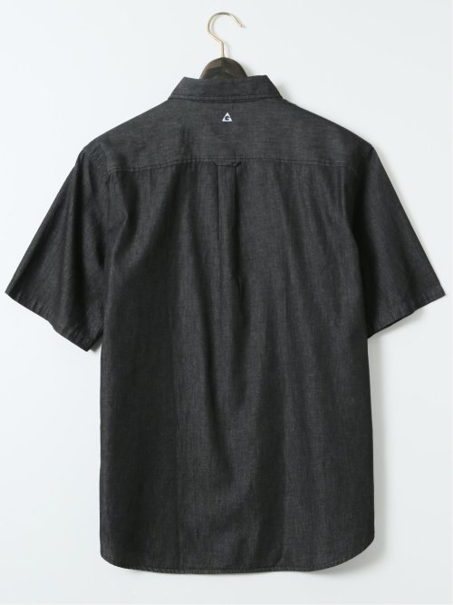 【大きいサイズ】ジェリー/GERRY デニム レギュラーカラー 半袖 シャツ