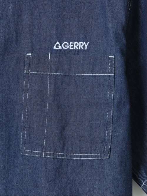【大きいサイズ】ジェリー/GERRY デニム レギュラーカラー 半袖 シャツ