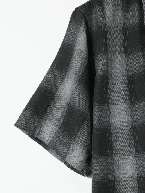 【大きいサイズ】レッドキャプガール/RED CAP GIRL オンブレチェック レギュラーカラー半袖シャツ