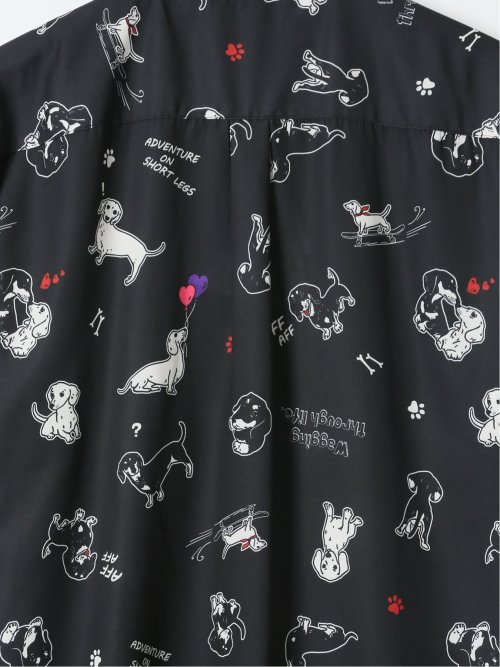 【大きいサイズ】キャンディーファンタジー/CANDY FANTASY 接触冷感 総柄 半袖シャツ