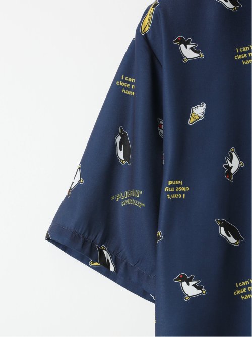 【大きいサイズ】キャンディーファンタジー/CANDY FANTASY 接触冷感 総柄 半袖 シャツ