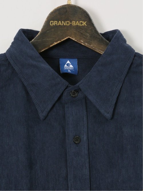 【大きいサイズ】ジェリー/GERRY コーデュロイ レギュラーカラー長袖シャツ