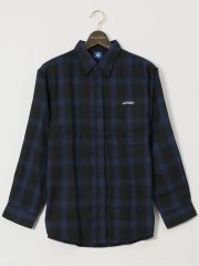 【大きいサイズ】ジェリー/GERRY オンブレチェック レギュラーカラー長袖シャツ