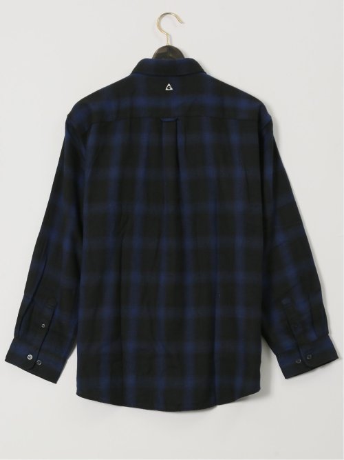 【大きいサイズ】ジェリー/GERRY オンブレチェック レギュラーカラー長袖シャツ