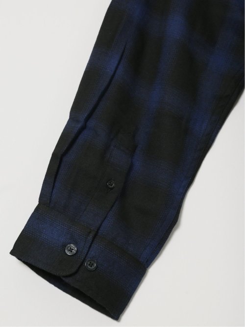 【大きいサイズ】ジェリー/GERRY オンブレチェック レギュラーカラー長袖シャツ