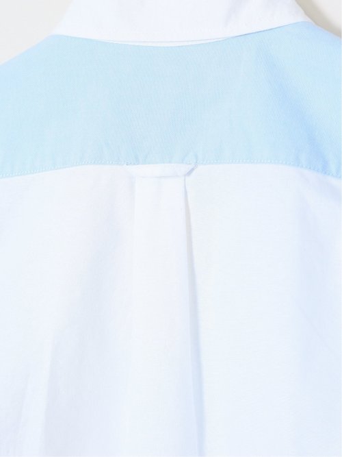 【WEB限定】綿オックス切替 レギュラーカラー長袖シャツ