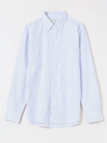 【WEB限定】ブロードストライプ レギュラーカラー長袖シャツ