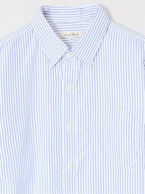 【WEB限定】ブロードストライプ レギュラーカラー長袖シャツ