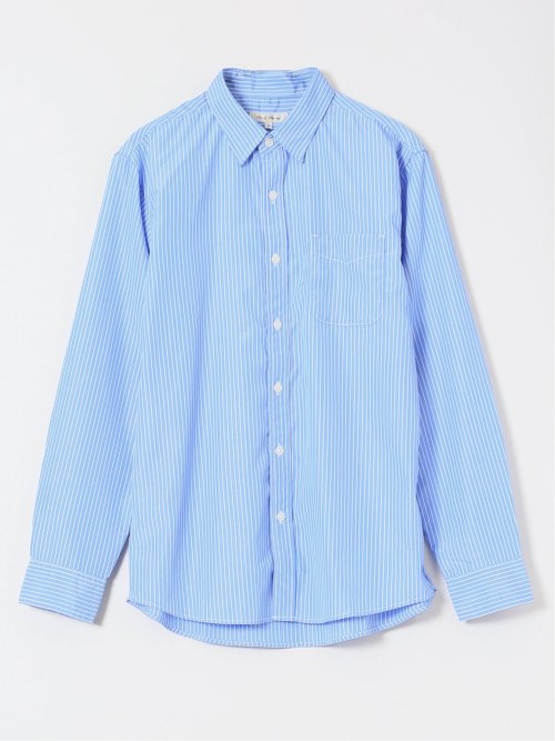 【WEB限定】ブロードストライプ レギュラーカラー長袖シャツ