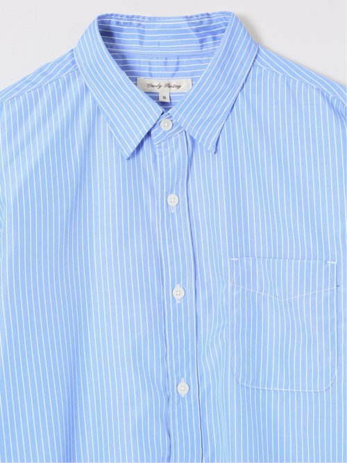 【WEB限定】ブロードストライプ レギュラーカラー長袖シャツ