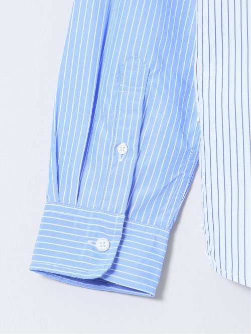 【WEB限定】ブロードストライプ レギュラーカラー長袖シャツ