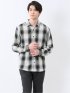 【WEB限定】オンブレーチェック レギュラーカラー長袖シャツ
