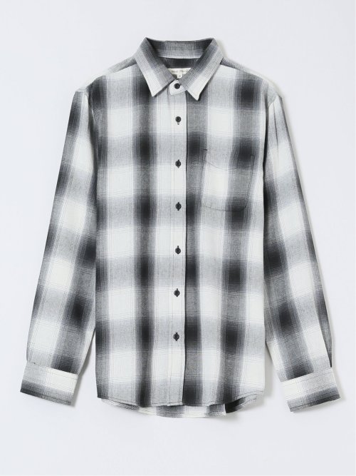 【WEB限定】オンブレーチェック レギュラーカラー長袖シャツ