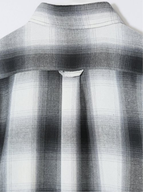 【WEB限定】オンブレーチェック レギュラーカラー長袖シャツ