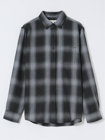 【WEB限定】オンブレーチェック レギュラーカラー長袖シャツ