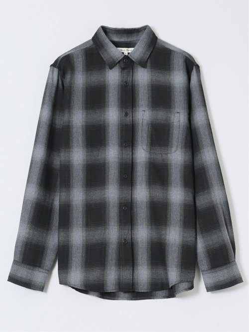 【WEB限定】オンブレーチェック レギュラーカラー長袖シャツ