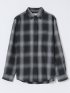 【WEB限定】オンブレーチェック レギュラーカラー長袖シャツ