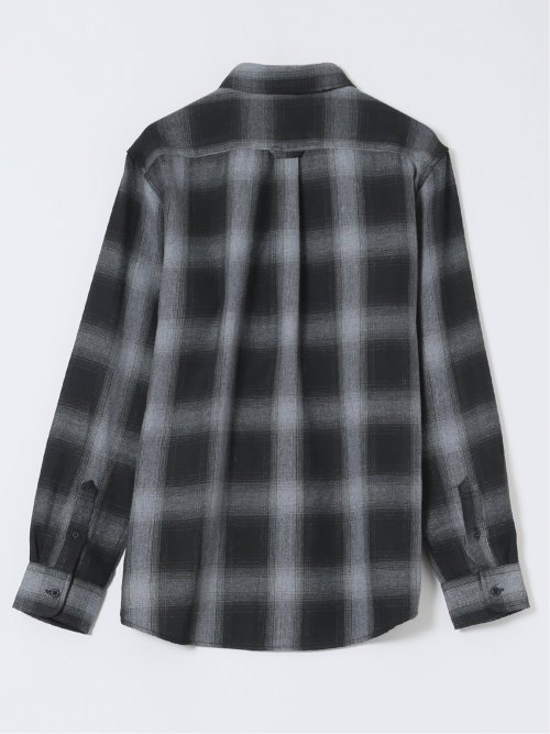 【WEB限定】オンブレーチェック レギュラーカラー長袖シャツ