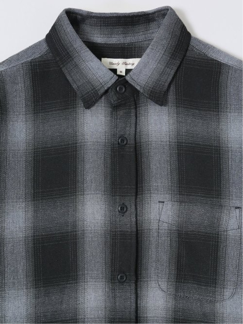 【WEB限定】オンブレーチェック レギュラーカラー長袖シャツ