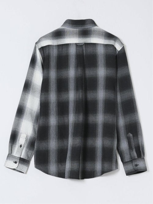 【WEB限定】オンブレーチェック レギュラーカラー長袖シャツ