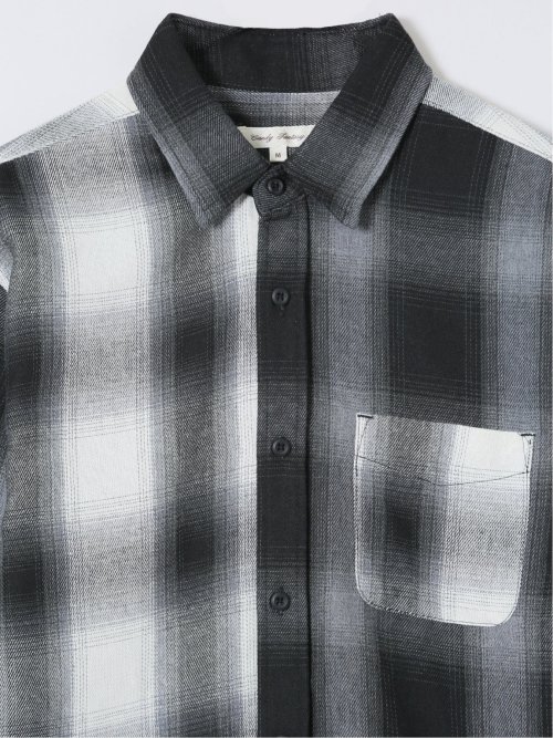 【WEB限定】オンブレーチェック レギュラーカラー長袖シャツ