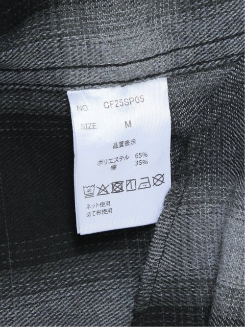 【WEB限定】オンブレーチェック レギュラーカラー長袖シャツ