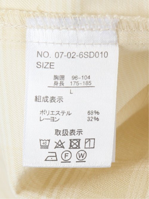 レーヨン混 チェック柄 長袖BIGシャツ