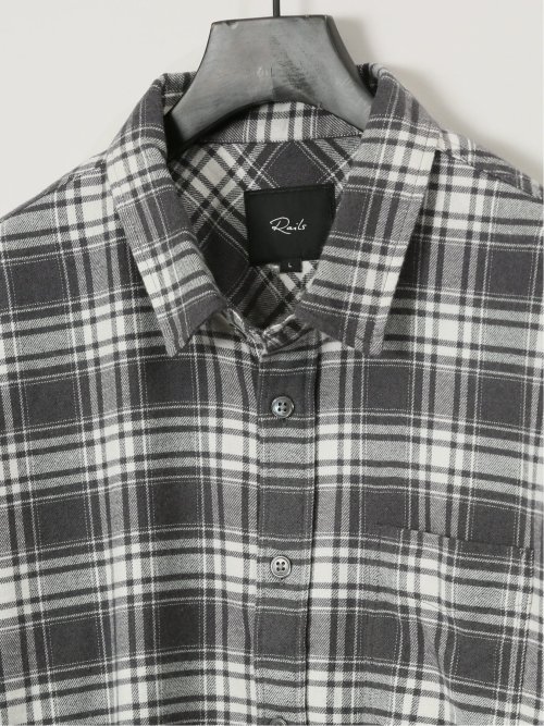 レイルズ/Rails チェック柄長袖シャツ