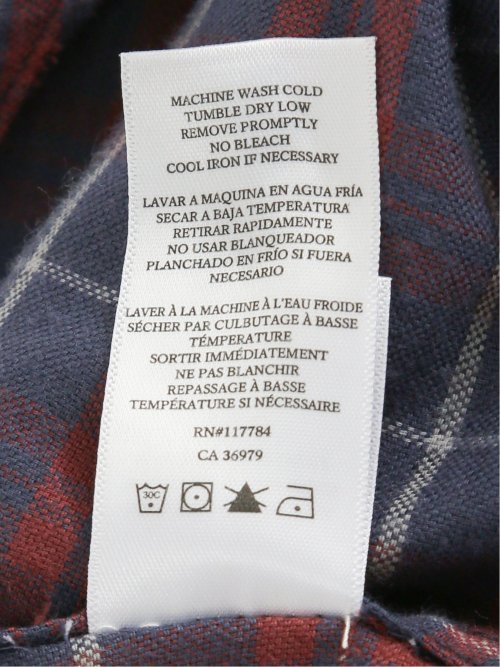 レイルズ/Rails チェック柄長袖シャツ