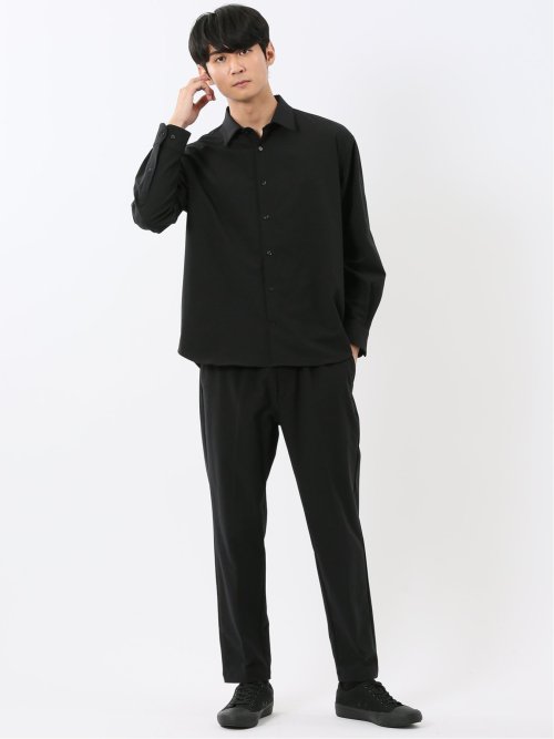 circle motion contra レギュラーカラー長袖シャツ(セットアップ可能)