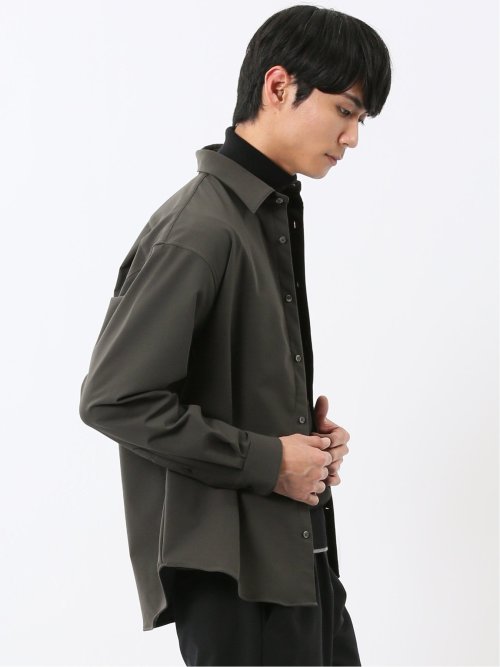 circle motion contra レギュラーカラー長袖シャツ(セットアップ可能)