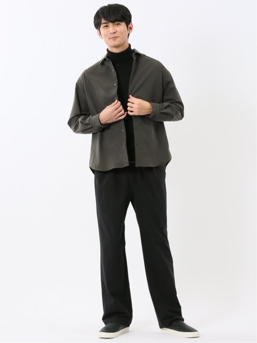 circle motion contra レギュラーカラー長袖シャツ(セットアップ可能)