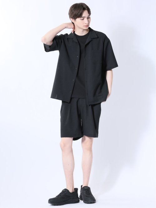 circle motion Air オープンカラー半袖シャツ(セットアップ可能)