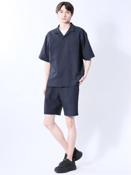 circle motion Air オープンカラー半袖シャツ(セットアップ可能)