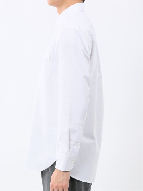 綿混オックス ボタンダウン長袖シャツ