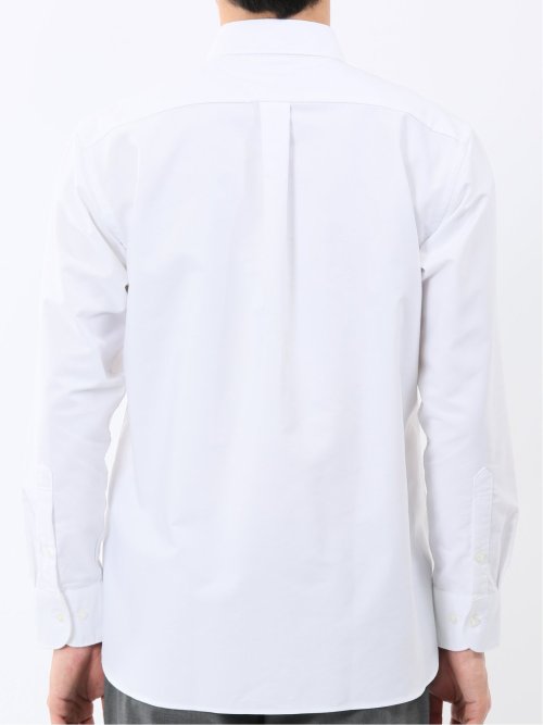 綿混オックス ボタンダウン長袖シャツ