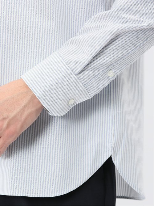 綿混オックス ボタンダウン長袖シャツ