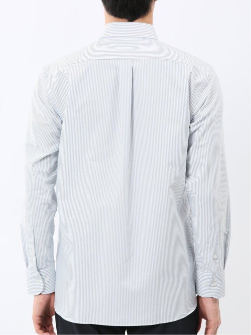 綿混オックス ボタンダウン長袖シャツ