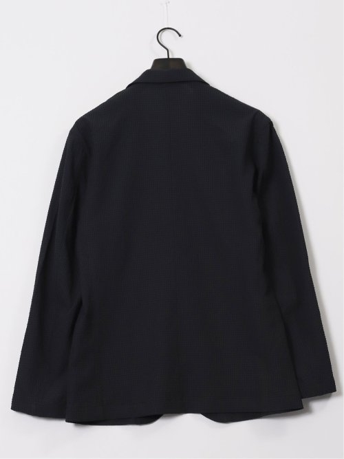 ドットエア サッカーチェック 2ボタン シャツジャケット