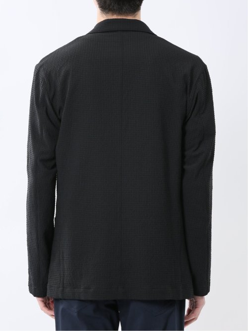 ドットエア サッカーチェック 2ボタン シャツジャケット